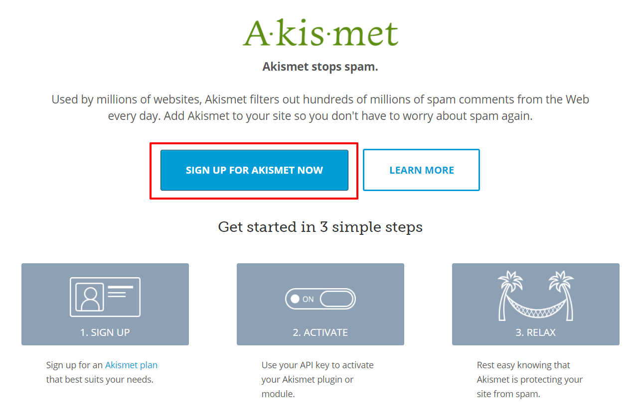 Akismet homepage | HollyPryce.com