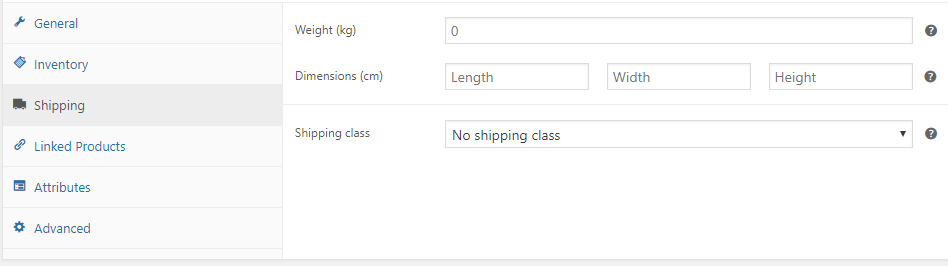 WooCommerce product data shipping tab | HollyPryce.com
