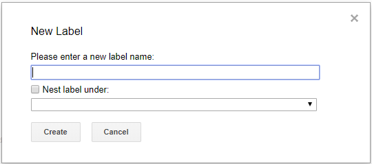 Create new label in Gmail | HollyPryce.com