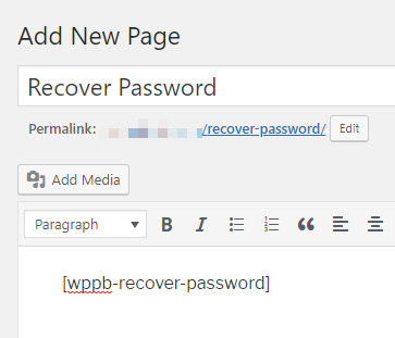 Recover password page | HollyPryce.com
