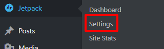 How to access Jetpack's settings
