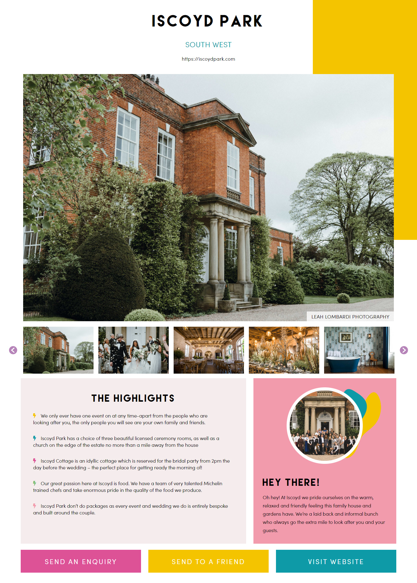 A screenshot of an individual listing page from the directory on the Unique Rebels Union website.